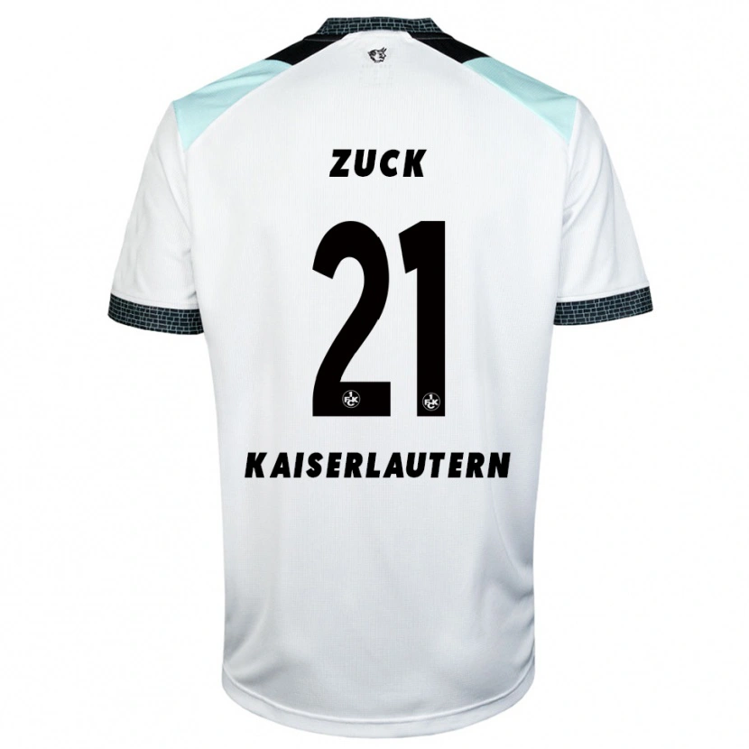 Danxen Hombre Camiseta Hendrick Zuck #21 Blanco Negro 2ª Equipación 2025/26 La Camisa México