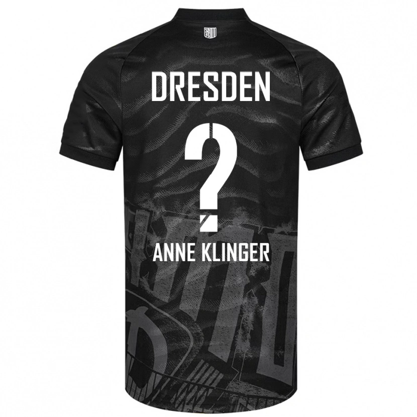 Danxen Hombre Camiseta Jo Anne Klinger #0 Negro Gris 2ª Equipación 2025/26 La Camisa México