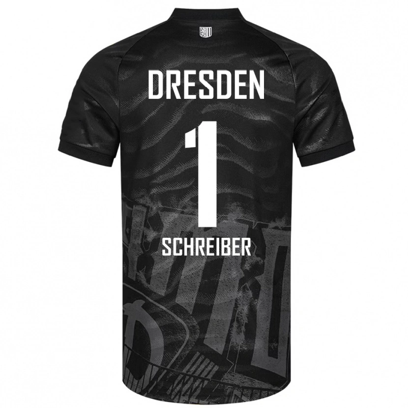 Danxen Hombre Camiseta Tim Schreiber #1 Negro Gris 2ª Equipación 2025/26 La Camisa México