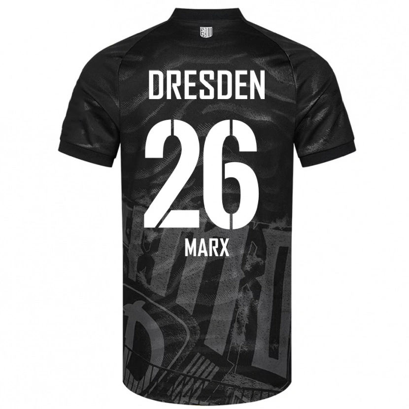 Danxen Hombre Camiseta Jan-Hendrik Marx #26 Negro Gris 2ª Equipación 2025/26 La Camisa México