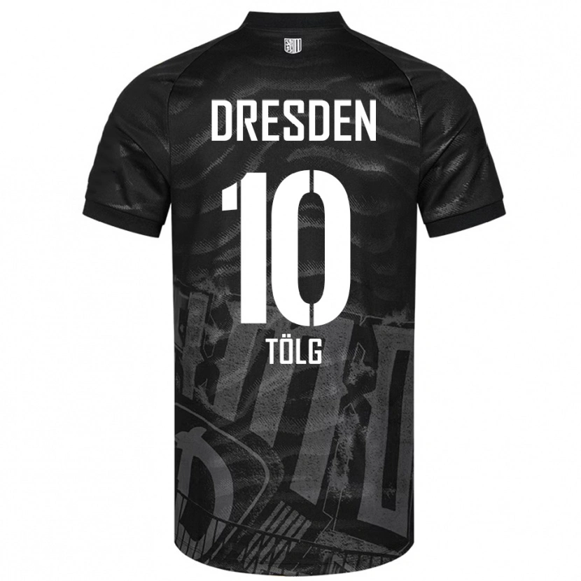 Danxen Hombre Camiseta Cedric Tölg #10 Negro Gris 2ª Equipación 2025/26 La Camisa México