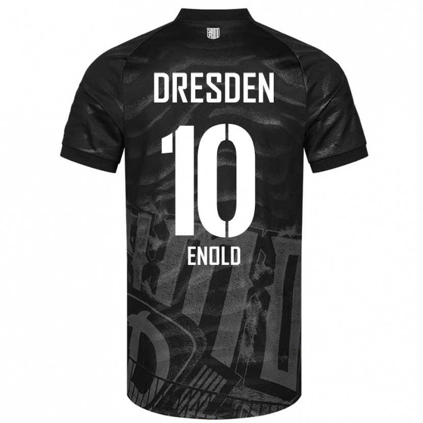 Danxen Hombre Camiseta Quentin Enold #10 Negro Gris 2ª Equipación 2025/26 La Camisa México