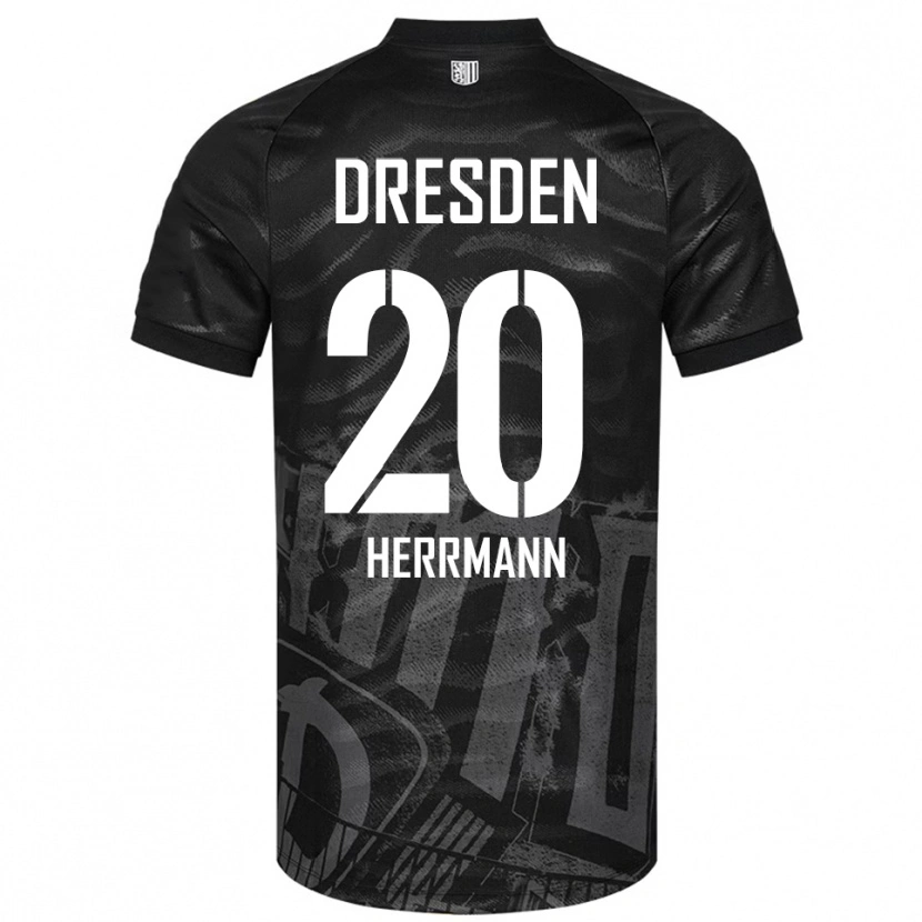 Danxen Hombre Camiseta Artur Herrmann #20 Negro Gris 2ª Equipación 2025/26 La Camisa México