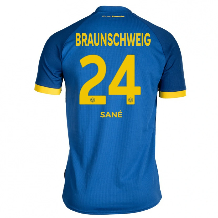 Danxen Hombre Camiseta Sidi Sané #24 Azul Real Amarillo 2ª Equipación 2025/26 La Camisa México
