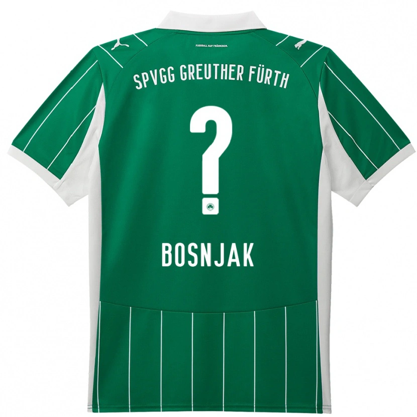 Danxen Hombre Camiseta Petar Bosnjak #0 Verde Blanco 2ª Equipación 2025/26 La Camisa México