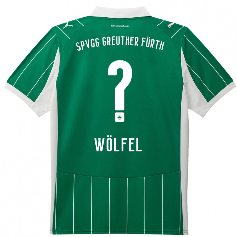 Danxen Hombre Camiseta Luisa Wölfel #0 Verde Blanco 2ª Equipación 2025/26 La Camisa México