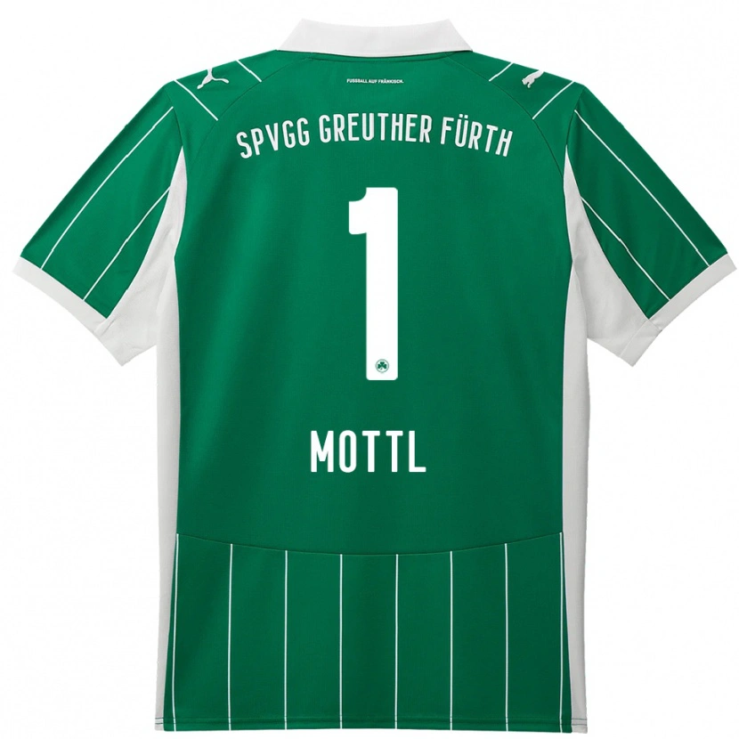 Danxen Hombre Camiseta Jan Mottl #1 Verde Blanco 2ª Equipación 2025/26 La Camisa México