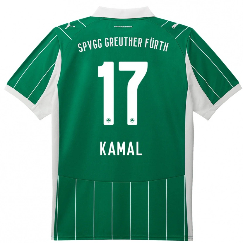 Danxen Hombre Camiseta Fadl Kamal #17 Verde Blanco 2ª Equipación 2025/26 La Camisa México