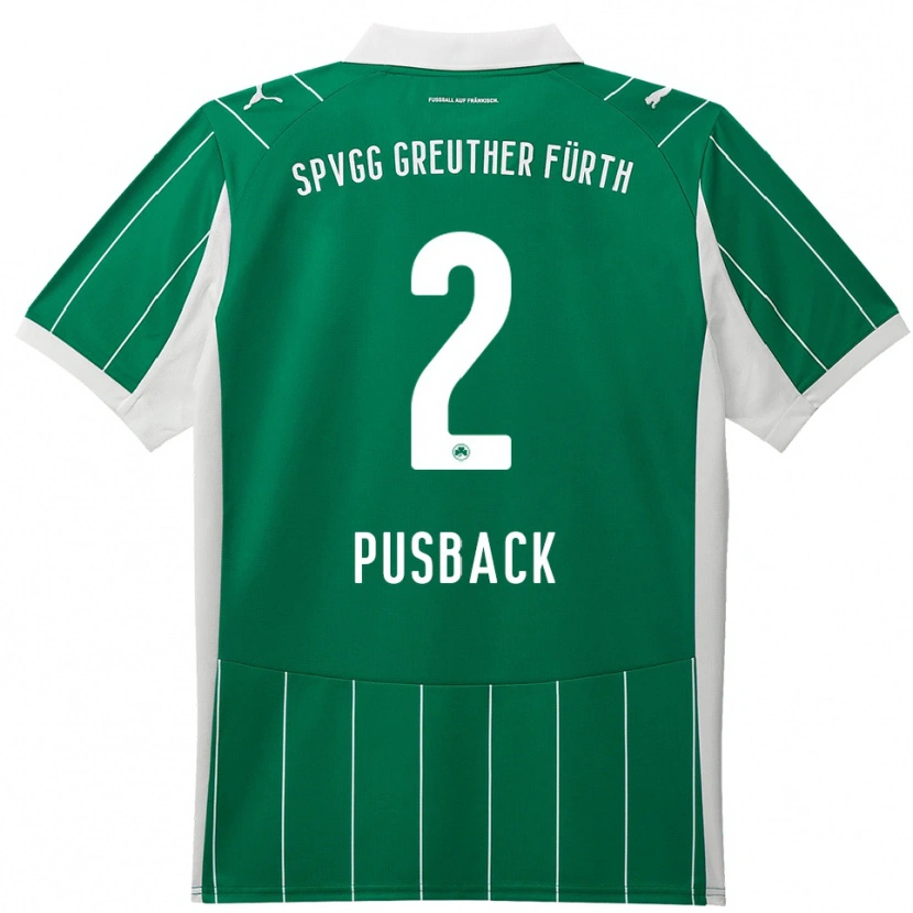 Danxen Hombre Camiseta Tim Pusback #2 Verde Blanco 2ª Equipación 2025/26 La Camisa México