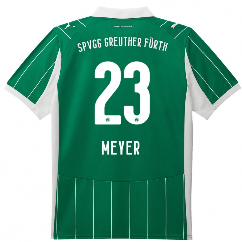 Danxen Hombre Camiseta Max Meyer #23 Verde Blanco 2ª Equipación 2025/26 La Camisa México