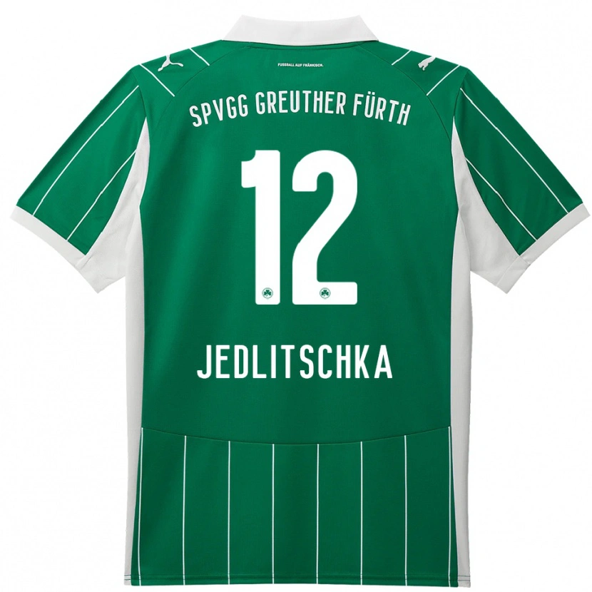 Danxen Hombre Camiseta Moritz Jedlitschka #12 Verde Blanco 2ª Equipación 2025/26 La Camisa México