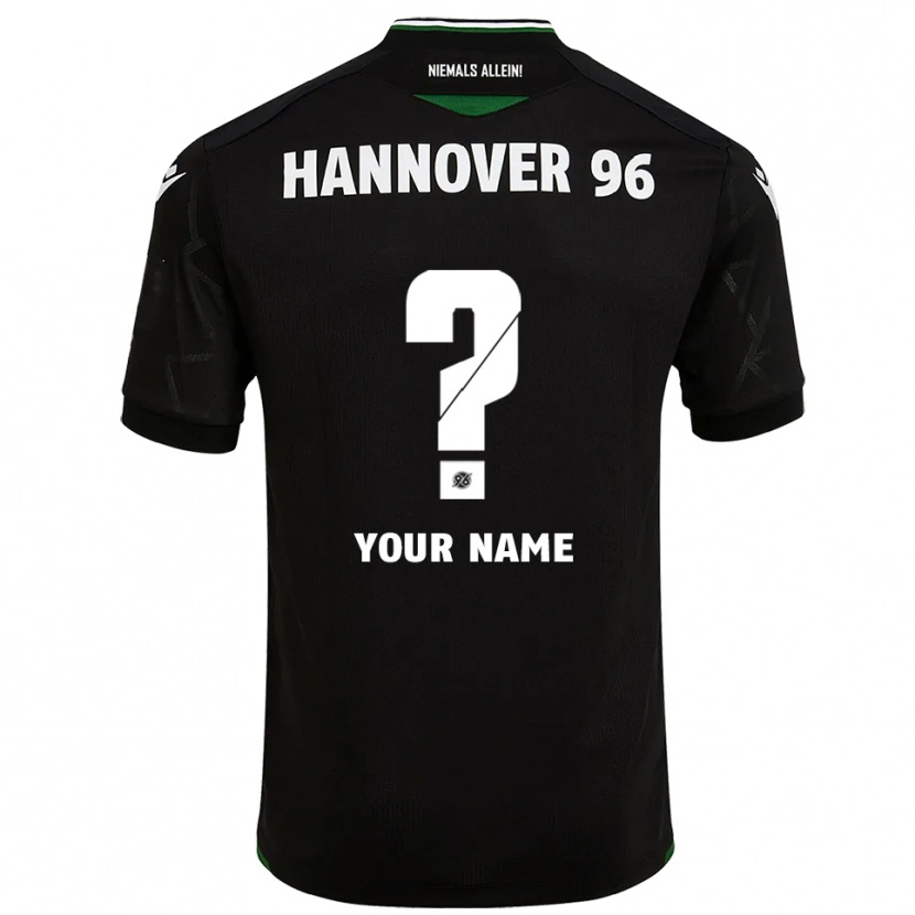 Danxen Hombre Camiseta Su Nombre #0 Negro Verde 2ª Equipación 2025/26 La Camisa México