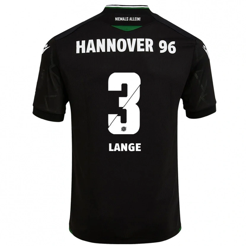 Danxen Hombre Camiseta Maximilian Lange #3 Negro Verde 2ª Equipación 2025/26 La Camisa México