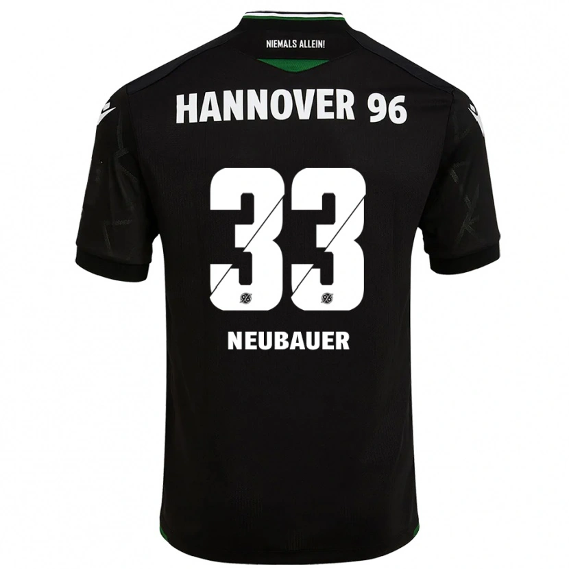 Danxen Hombre Camiseta Maurice Neubauer #33 Negro Verde 2ª Equipación 2025/26 La Camisa México