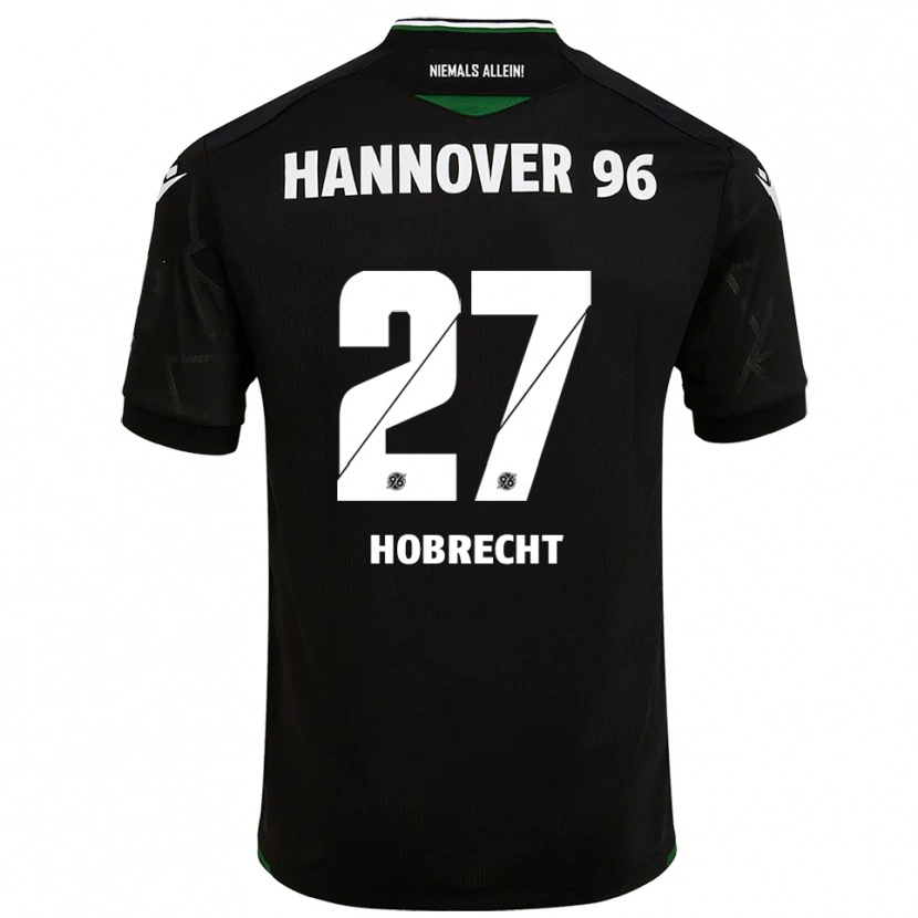 Danxen Hombre Camiseta Tom Hobrecht #27 Negro Verde 2ª Equipación 2025/26 La Camisa México