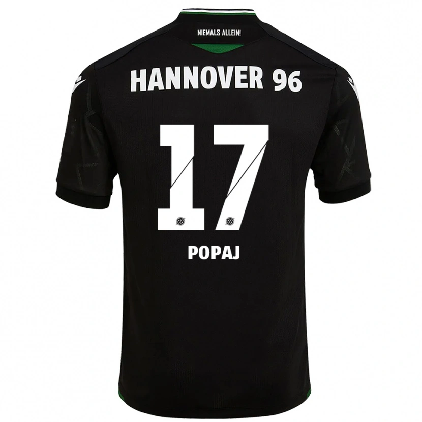 Danxen Hombre Camiseta Erisa Popaj #17 Negro Verde 2ª Equipación 2025/26 La Camisa México