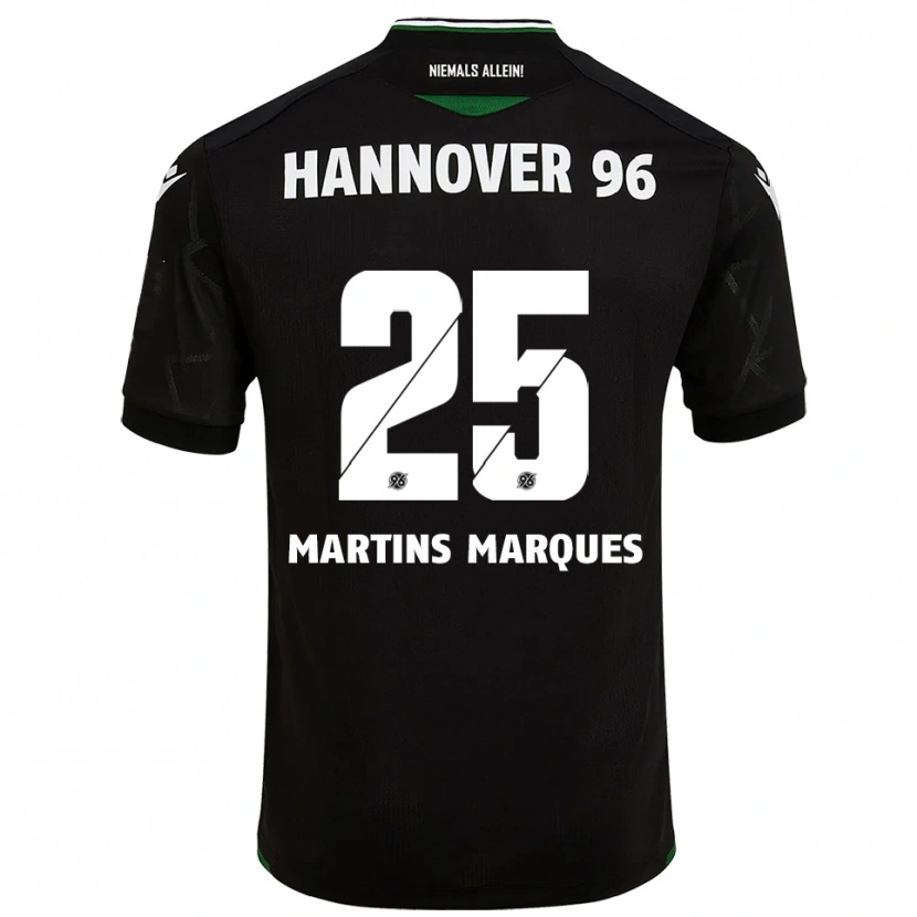Danxen Hombre Camiseta Rafael Martins Marques #25 Negro Verde 2ª Equipación 2025/26 La Camisa México