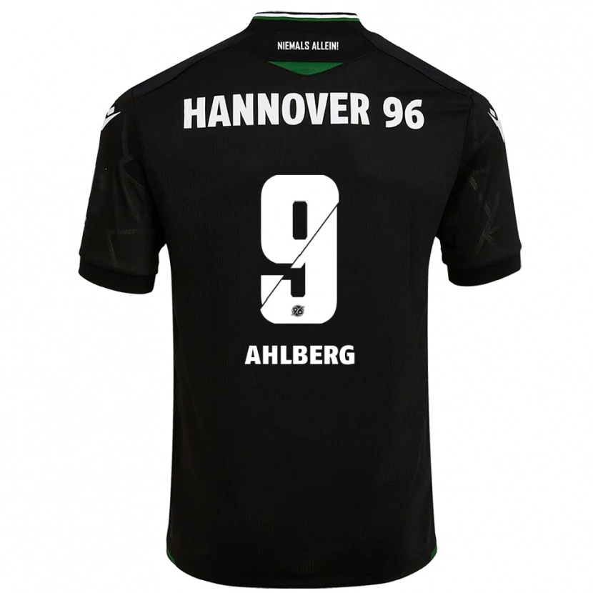 Danxen Hombre Camiseta Kevin Ahlberg #9 Negro Verde 2ª Equipación 2025/26 La Camisa México