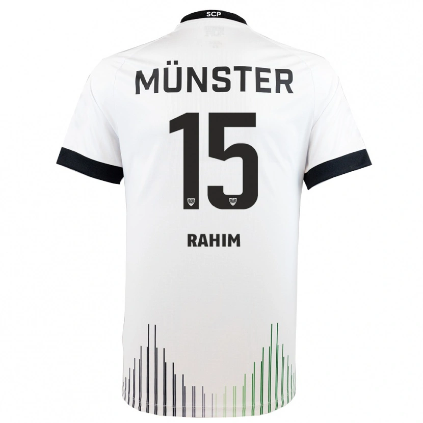 Danxen Hombre Camiseta David Rahim #15 Blanco Negro 2ª Equipación 2025/26 La Camisa México