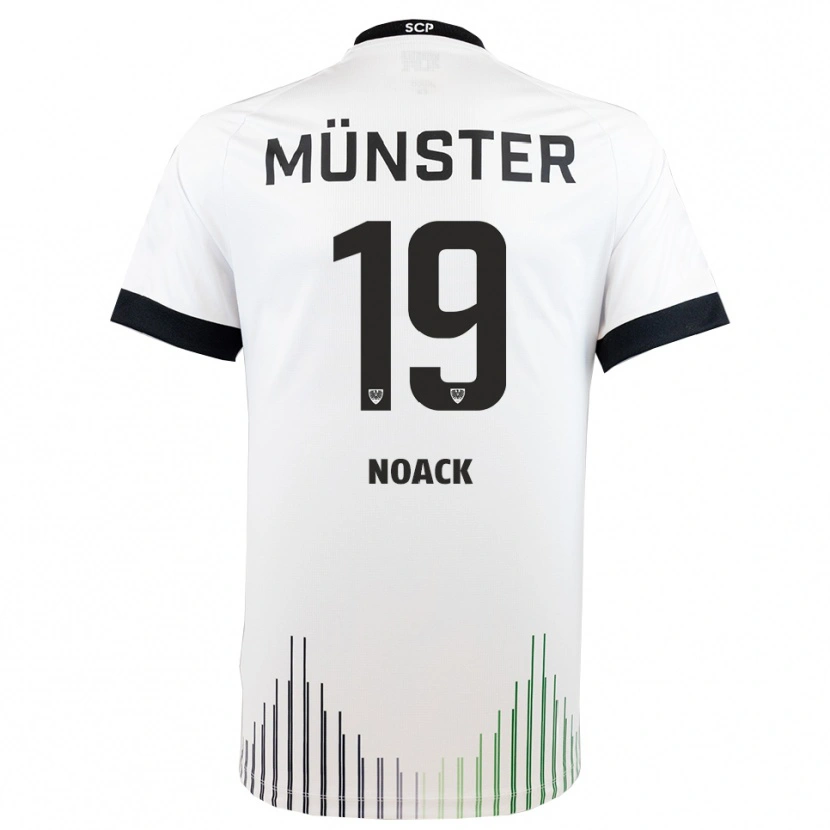Danxen Hombre Camiseta Finn Noack #19 Blanco Negro 2ª Equipación 2025/26 La Camisa México