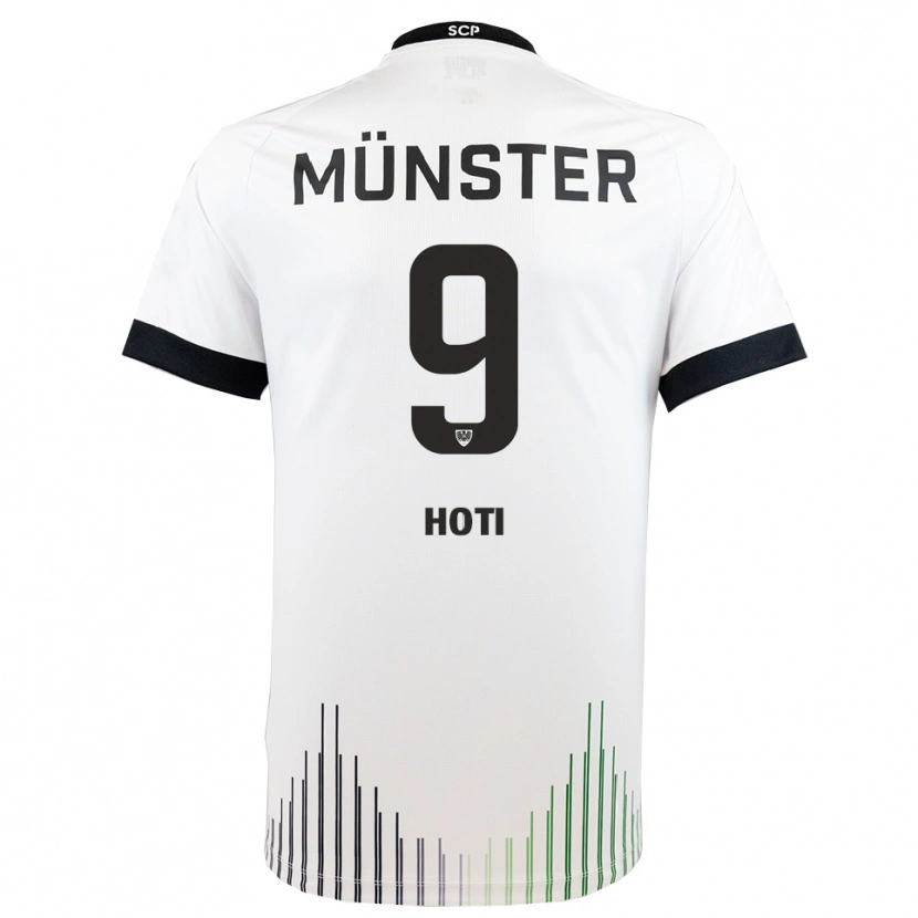 Danxen Hombre Camiseta Arbnor Hoti #9 Blanco Negro 2ª Equipación 2025/26 La Camisa México