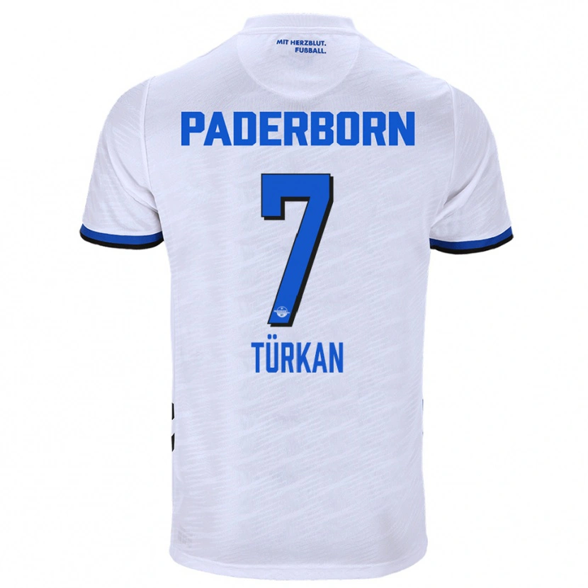 Danxen Hombre Camiseta Semih Türkan #7 Blanco Azul 2ª Equipación 2025/26 La Camisa México