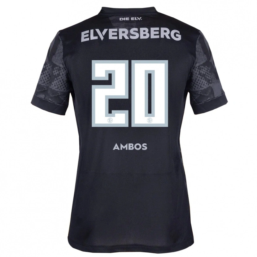 Danxen Hombre Camiseta Marlon Ambos #20 Negro Gris 2ª Equipación 2025/26 La Camisa México