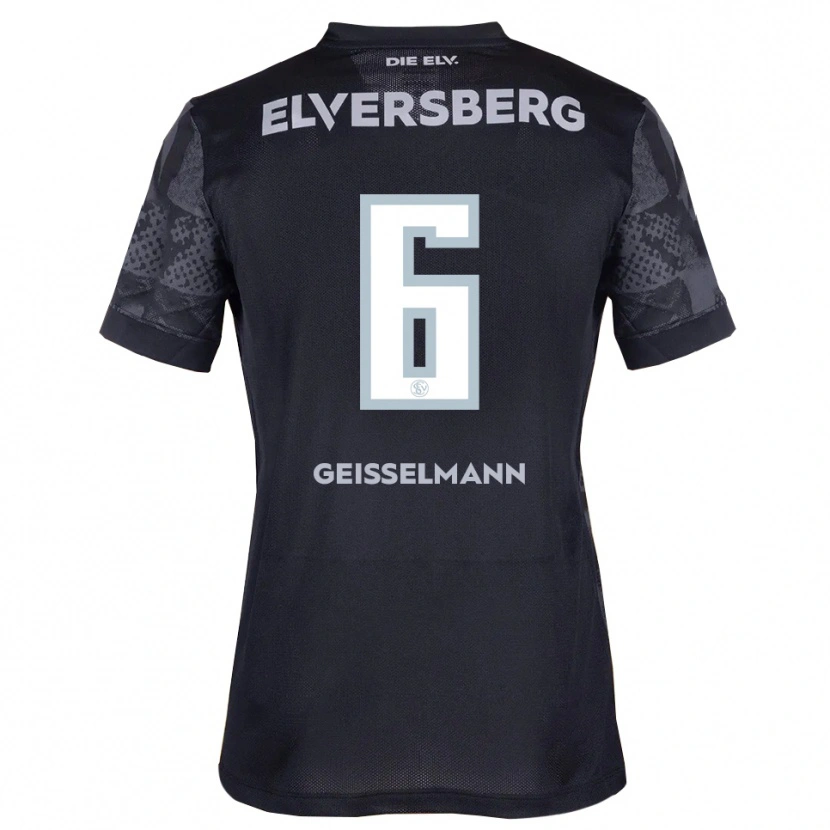 Danxen Hombre Camiseta Emil Geißelmann #6 Negro Gris 2ª Equipación 2025/26 La Camisa México