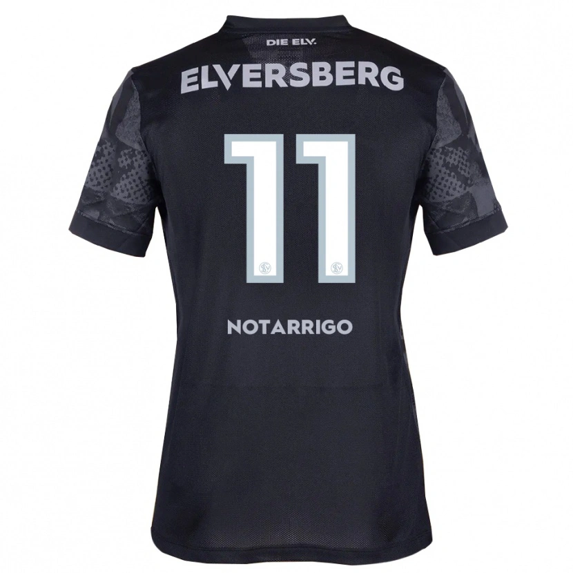 Danxen Hombre Camiseta Lionel Notarrigo #11 Negro Gris 2ª Equipación 2025/26 La Camisa México