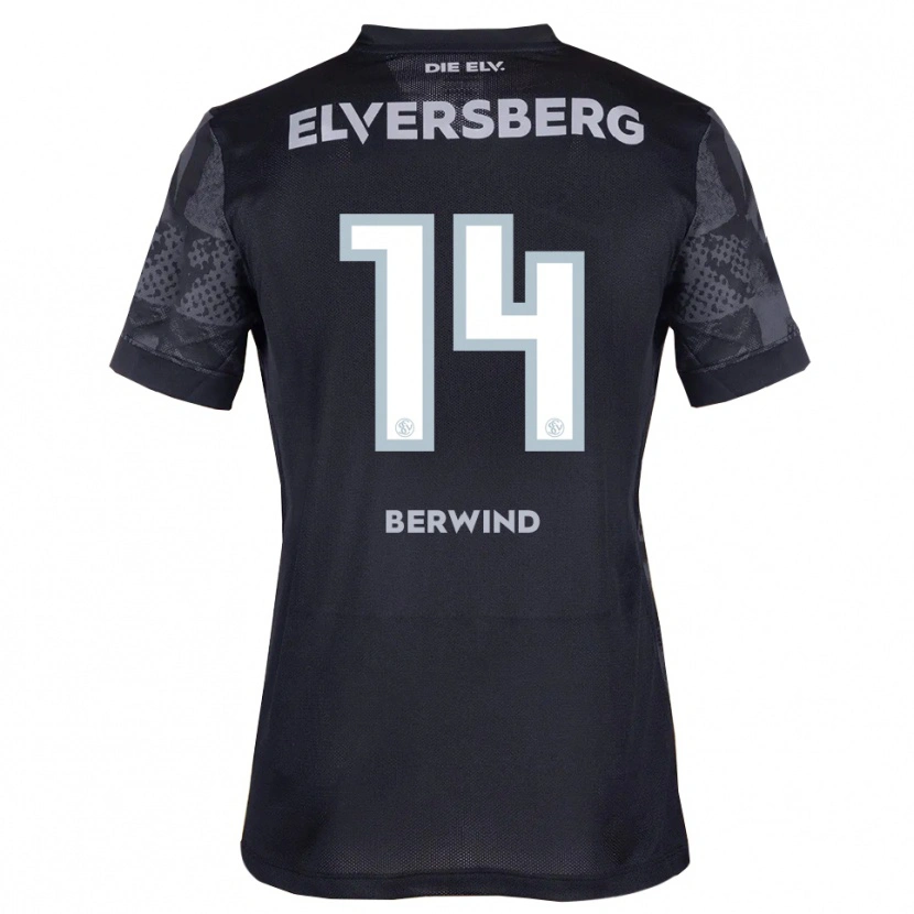 Danxen Hombre Camiseta Lilli Berwind #14 Negro Gris 2ª Equipación 2025/26 La Camisa México