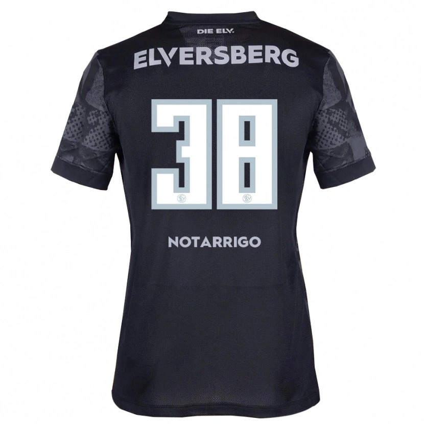 Danxen Hombre Camiseta Tyler Notarrigo #38 Negro Gris 2ª Equipación 2025/26 La Camisa México