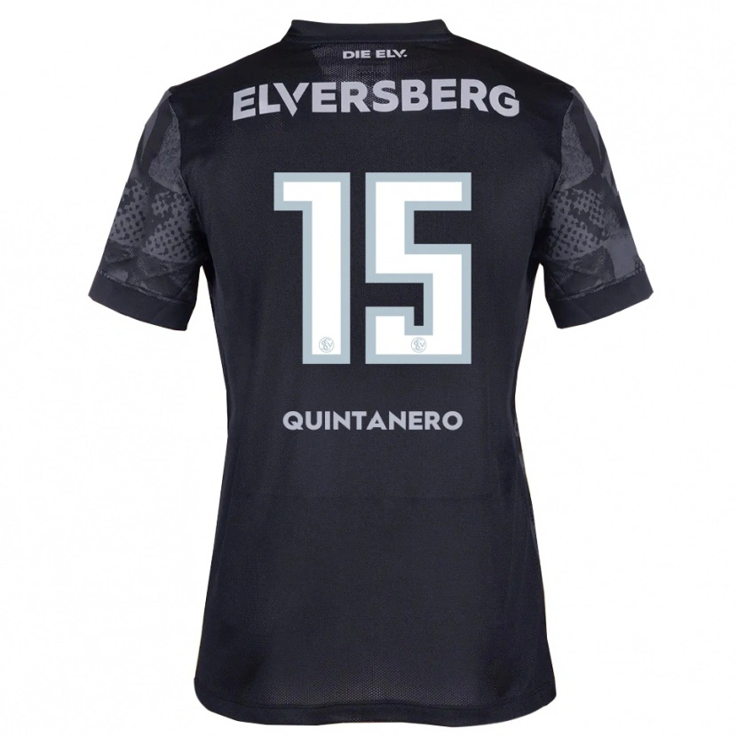 Danxen Hombre Camiseta Paula Cochlovius Quintanero #15 Negro Gris 2ª Equipación 2025/26 La Camisa México