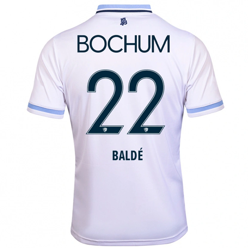 Danxen Hombre Camiseta Aliou Baldé #22 Blanco Azul Cielo 2ª Equipación 2025/26 La Camisa México