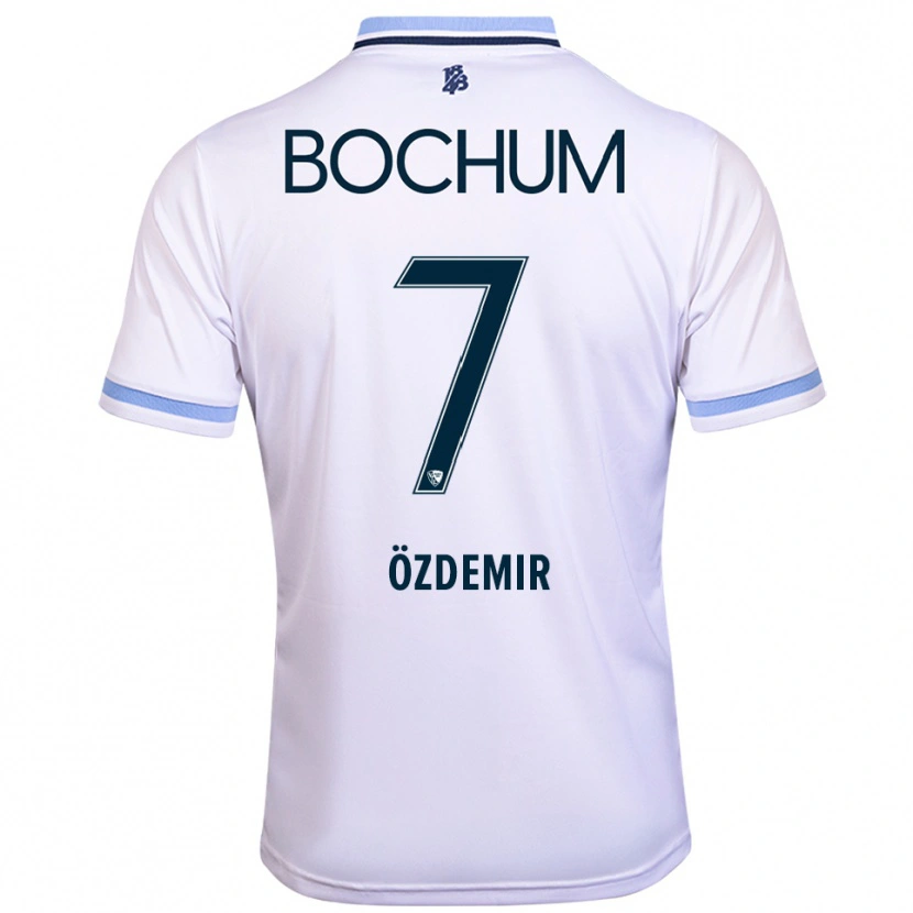 Danxen Hombre Camiseta Tolga Özdemir #7 Blanco Azul Cielo 2ª Equipación 2025/26 La Camisa México