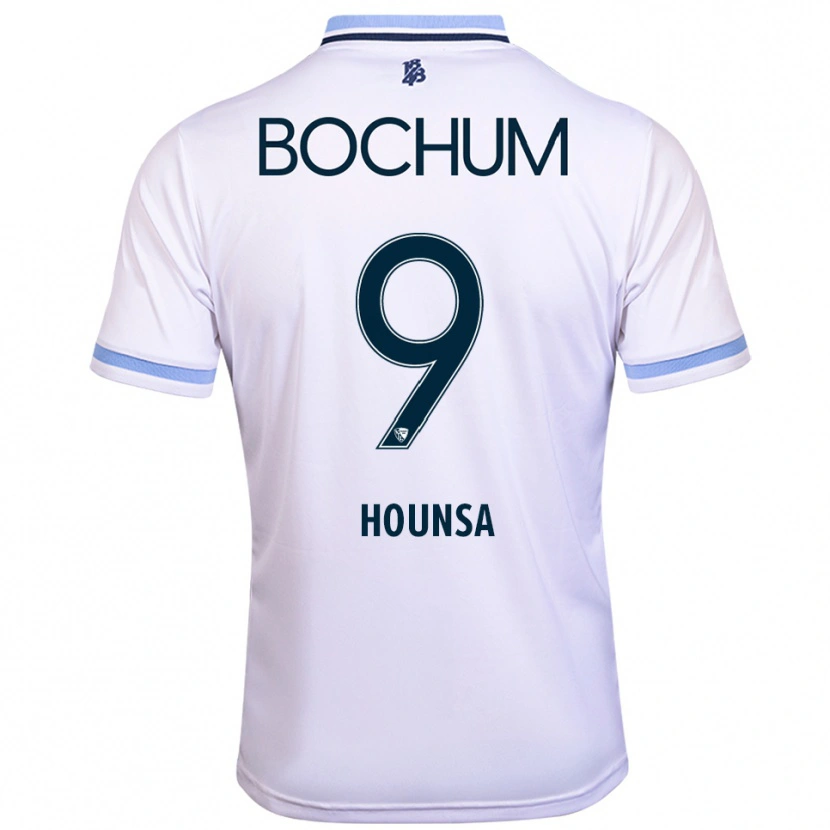 Danxen Hombre Camiseta Eligius Hounsa #9 Blanco Azul Cielo 2ª Equipación 2025/26 La Camisa México
