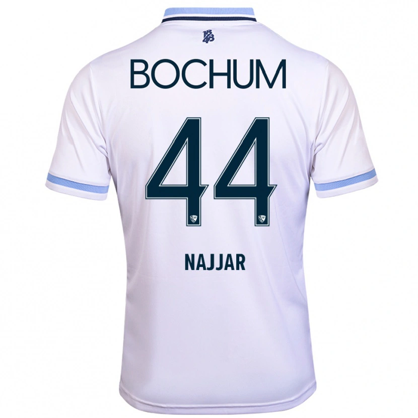 Danxen Hombre Camiseta Jamil Najjar #44 Blanco Azul Cielo 2ª Equipación 2025/26 La Camisa México