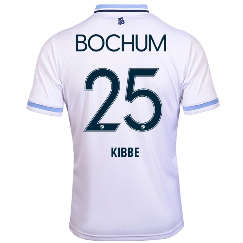 Danxen Hombre Camiseta Jaden Kibbe #25 Blanco Azul Cielo 2ª Equipación 2025/26 La Camisa México