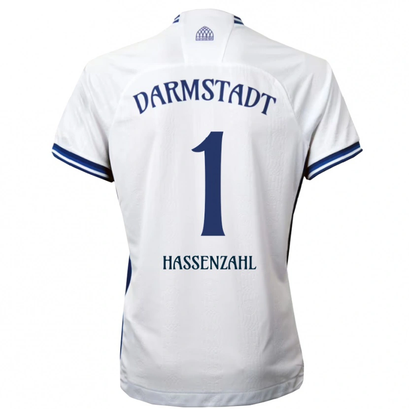 Danxen Hombre Camiseta Leon Hassenzahl #1 Blanco Azul 2ª Equipación 2025/26 La Camisa México