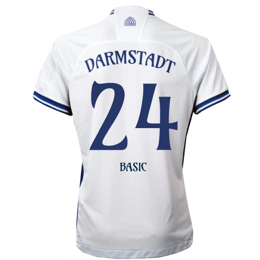 Danxen Hombre Camiseta Benjamin Basic #24 Blanco Azul 2ª Equipación 2025/26 La Camisa México