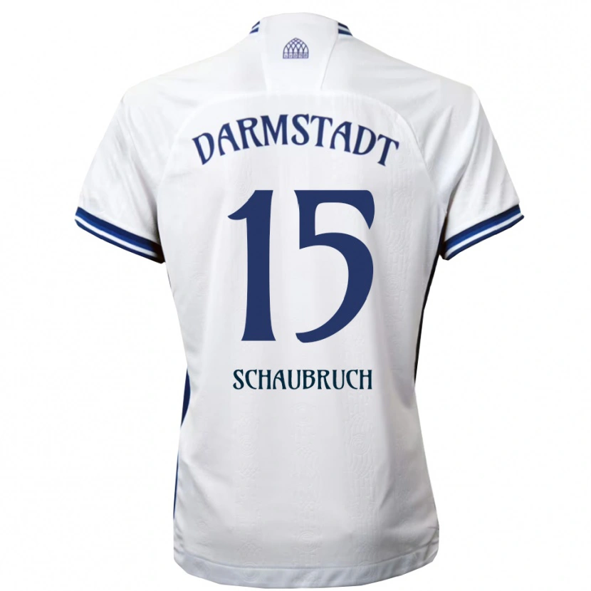 Danxen Hombre Camiseta Julian Schaubruch #15 Blanco Azul 2ª Equipación 2025/26 La Camisa México