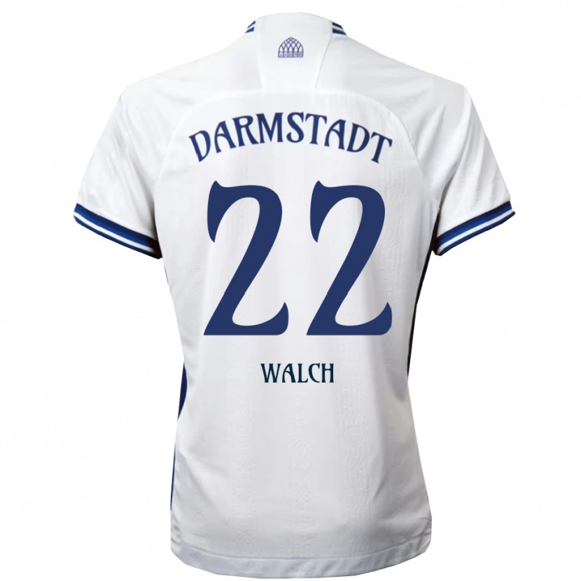 Danxen Hombre Camiseta Leon Walch #22 Blanco Azul 2ª Equipación 2025/26 La Camisa México