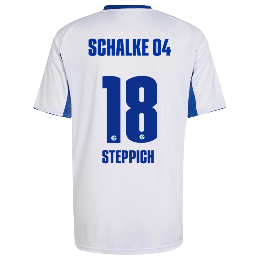 Danxen Hombre Camiseta Bianca Steppich #18 Blanco Azul 2ª Equipación 2025/26 La Camisa México