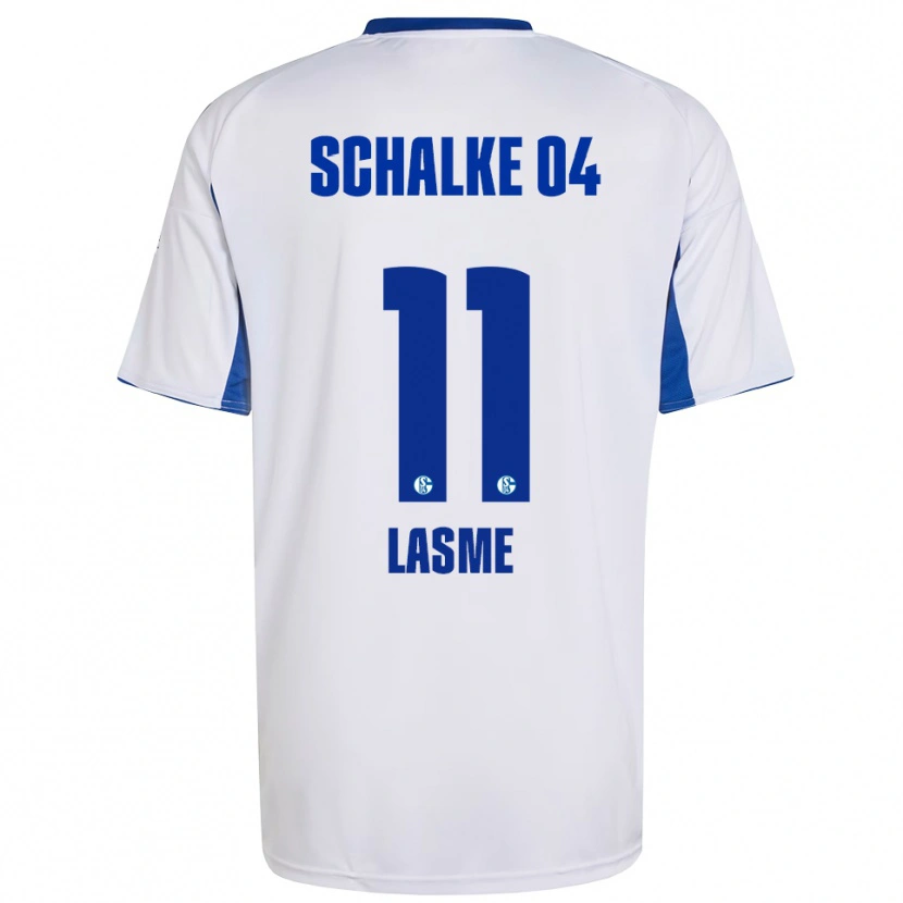 Danxen Hombre Camiseta Bryan Lasme #11 Blanco Azul 2ª Equipación 2025/26 La Camisa México