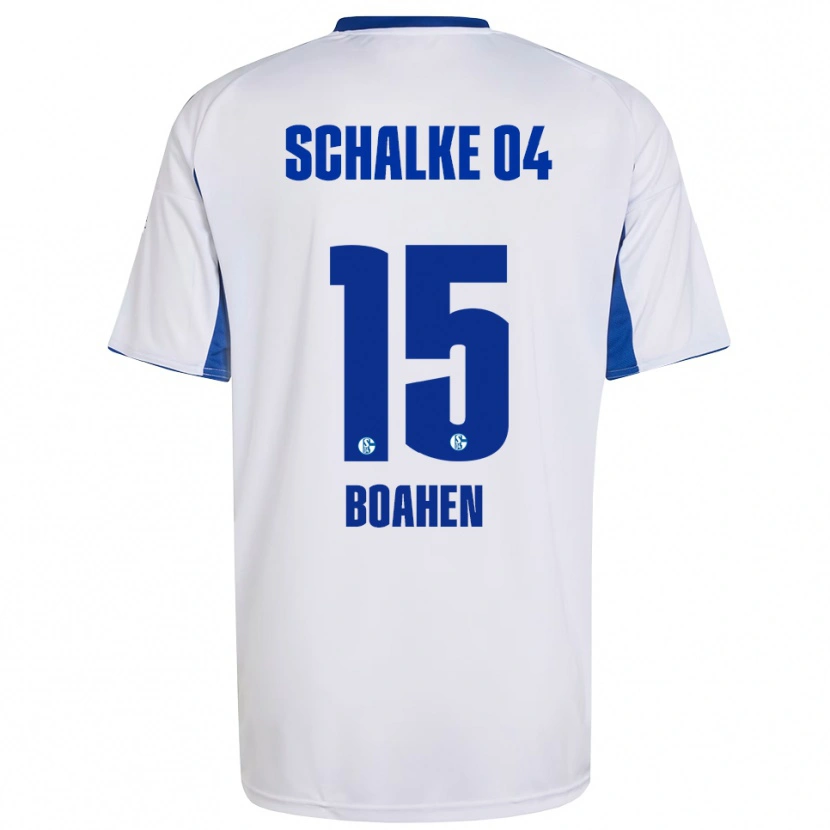 Danxen Hombre Camiseta Tracy Boahen #15 Blanco Azul 2ª Equipación 2025/26 La Camisa México