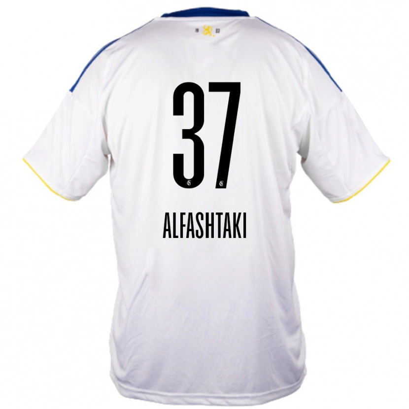 Danxen Hombre Camiseta Odey Alfashtaki #37 Blanco Azul Amarillo 2ª Equipación 2025/26 La Camisa México