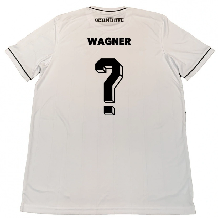 Danxen Hombre Camiseta Jennifer Wagner #0 Blanco Negro 2ª Equipación 2025/26 La Camisa México