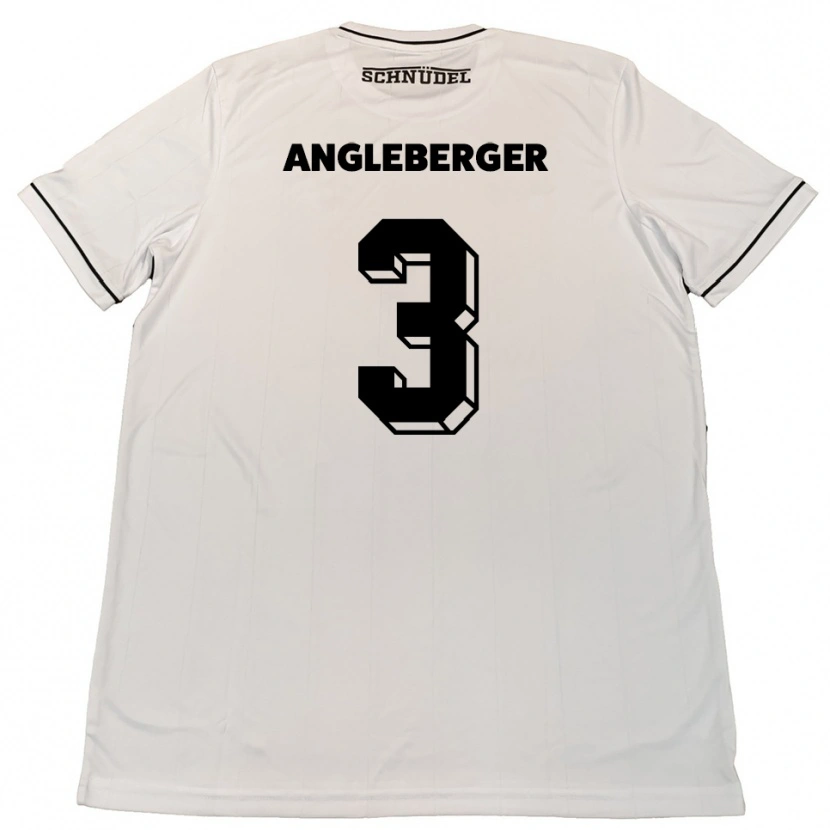Danxen Hombre Camiseta Devin Angleberger #3 Blanco Negro 2ª Equipación 2025/26 La Camisa México
