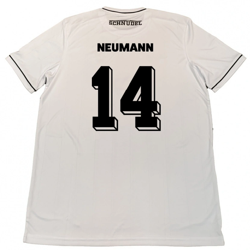 Danxen Hombre Camiseta Felix Neumann #14 Blanco Negro 2ª Equipación 2025/26 La Camisa México