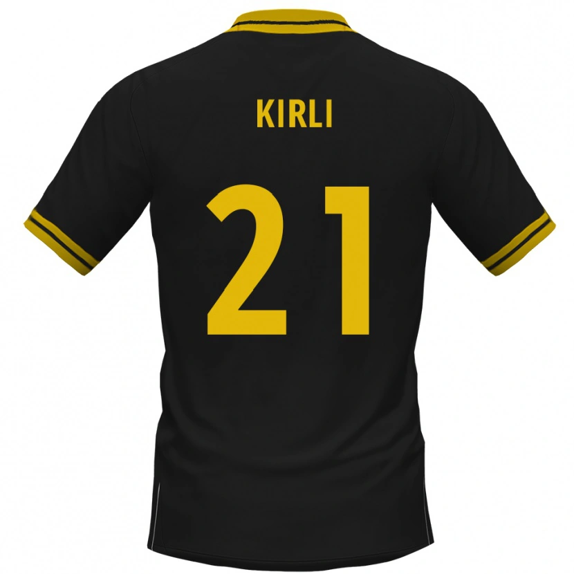 Danxen Hombre Camiseta Celil-Noah Kirli #21 Negro Amarillo 2ª Equipación 2025/26 La Camisa México