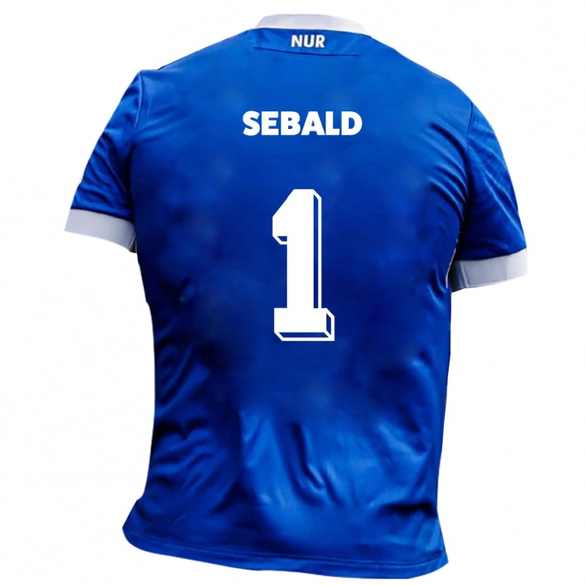 Danxen Hombre Camiseta Alexander Sebald #1 Azul Blanco 2ª Equipación 2025/26 La Camisa México